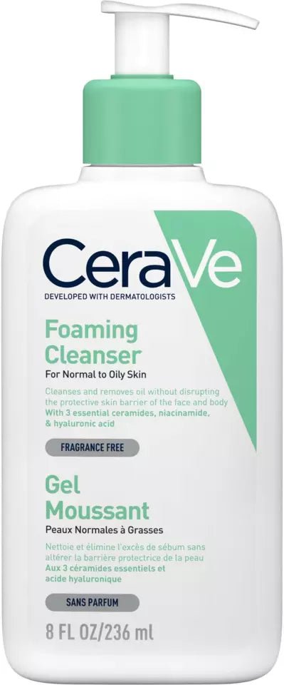 CeraVe Foaming Facial Cleanser 236ml - Ansiktsrens / Face wash - Pure·Men