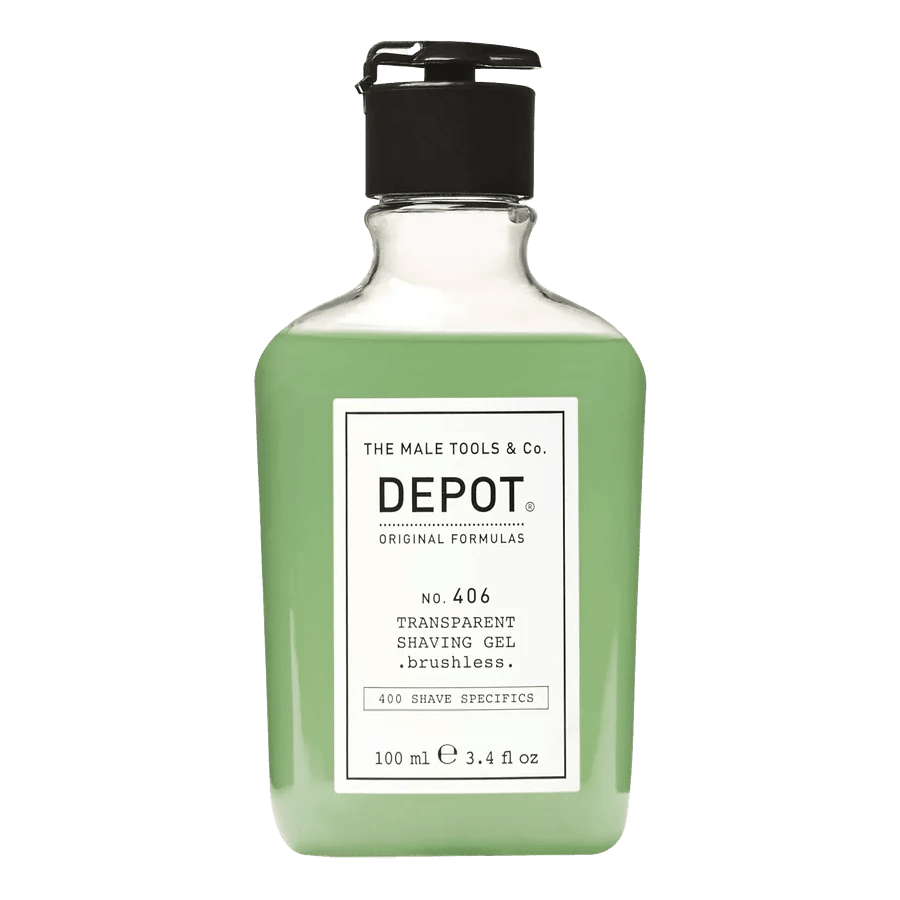 Depot No. 406 Transparent Shaving Gel 100 ml - Barbering / Barbergel - Pure·Men