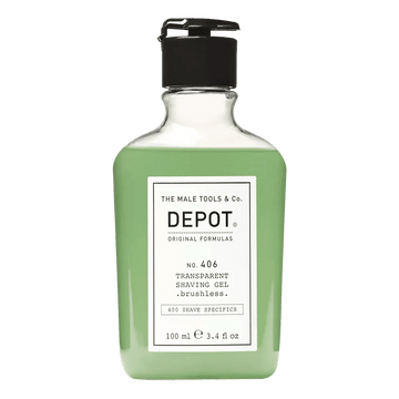 Depot No. 406 Transparent Shaving Gel 100 ml - Barbering / Barbergel - Pure·Men