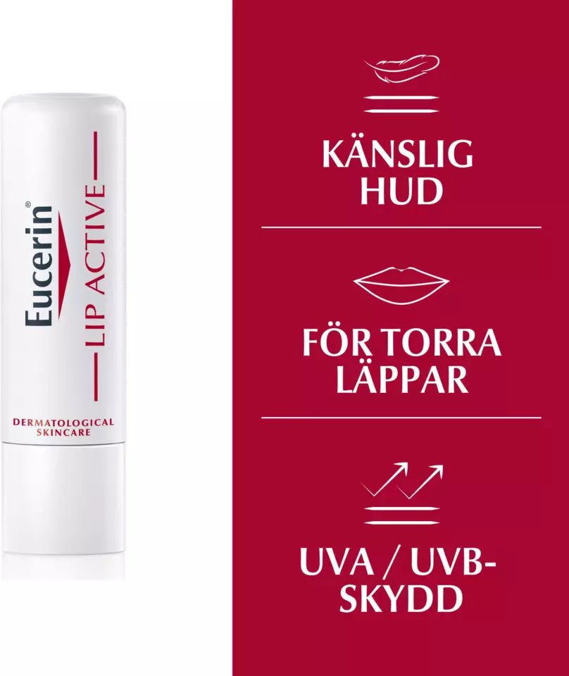 Eucerin Active Lip Balm Stick SPF20 4,8 g - Leppepomade - Pure·Men