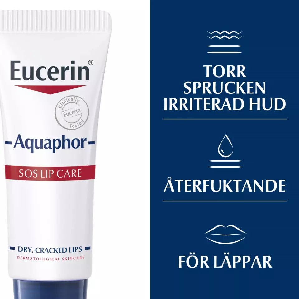 Eucerin Aquaphor Lip Repair + Protect SPF30 10 ml - Leppepomade - Pure·Men