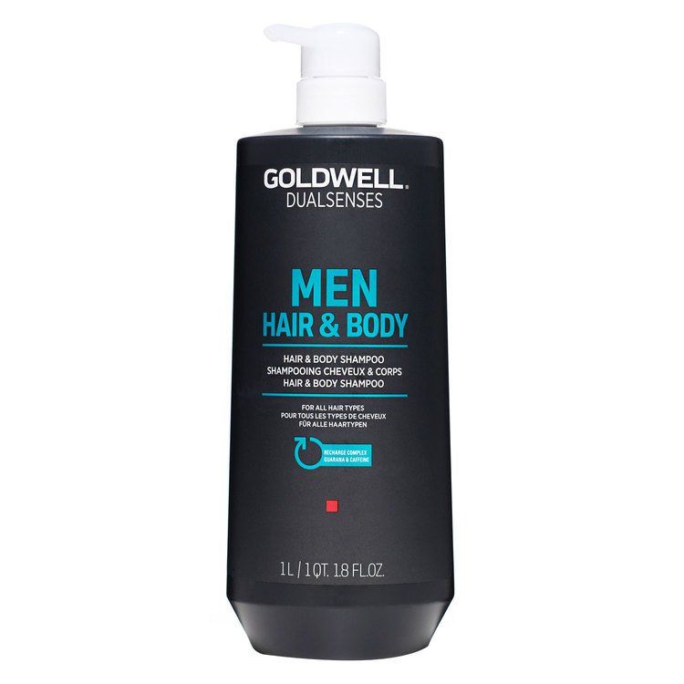 Goldwell Dualsenses Men Hair & Body Shampoo 1000ml - 2-i-1 - Pure·Men